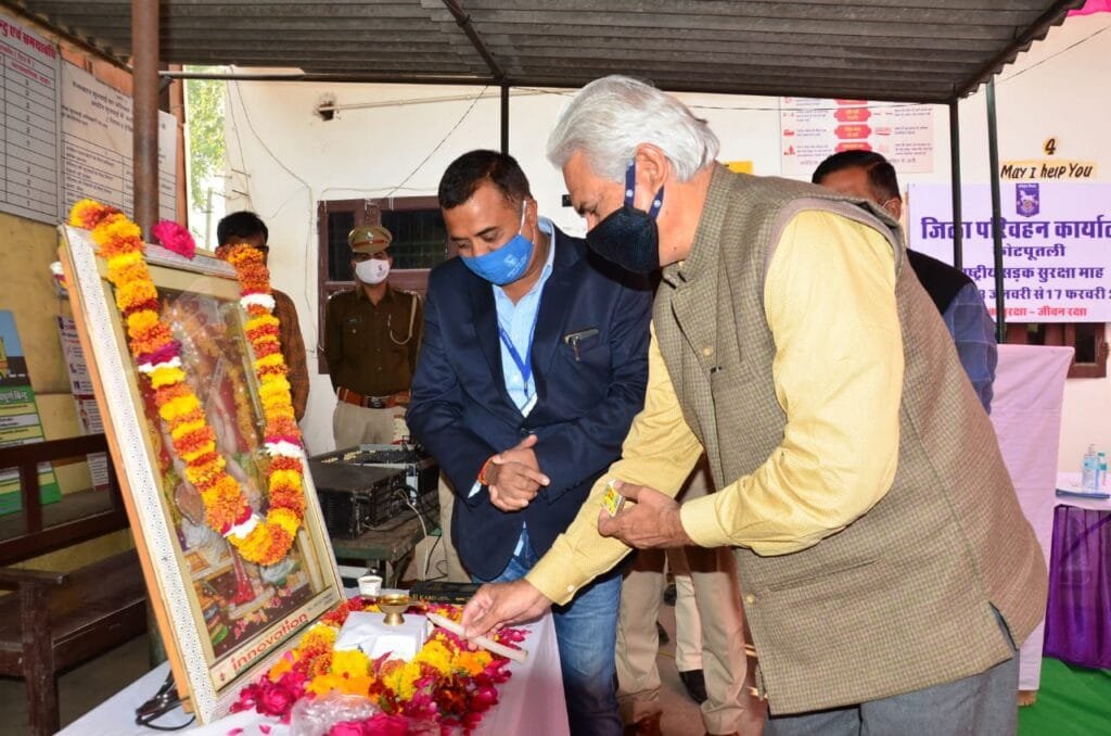कोटपूतली सब-जेल के दो पुलिसकर्मी पावटा में दुर्घटनाग्रस्त, जयपुर रैफर 2 Two policemen of Kotputli sub-jail