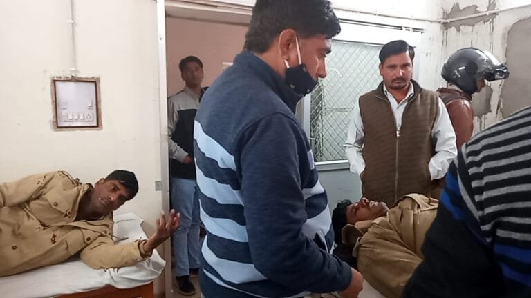Two policemen of Kotputli sub-jail