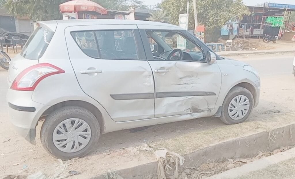 कोटपूतली सब-जेल के दो पुलिसकर्मी पावटा में दुर्घटनाग्रस्त, जयपुर रैफर 1 Two policemen of Kotputli sub-jail
