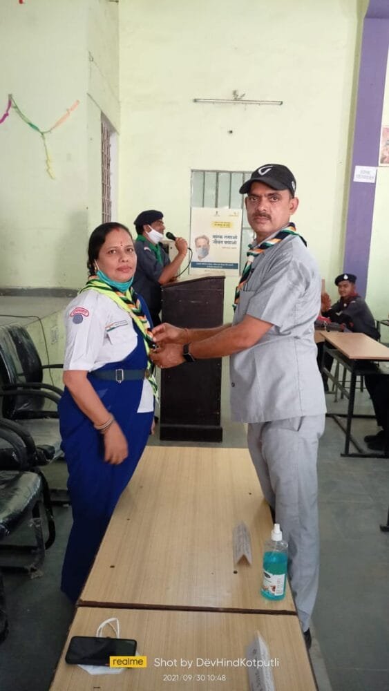 11 विद्यालयों के 52 स्काउट, 9 रोवर्स ले रहे हैं प्रशिक्षण 4 IMG 20210930 WA0033