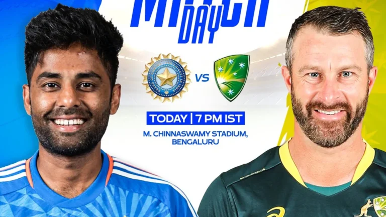 IND vs AUS 5th T20 Live | आस्ट्रेलिया ने टॉस जीतकर गेंदबाजी करने का किया फैसला, भारत करेगा बल्लेबाजी 4 IND-vs-AUS-5th-T20-Live-आस्ट्रेलिया-ने-टॉस.webp