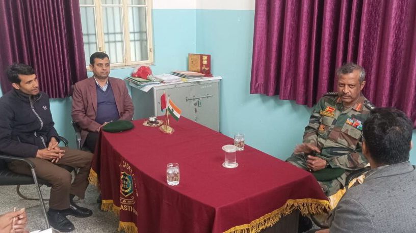 पावटा हंस महाविद्यालय में एनसीसी गतिविधियों का निरीक्षण, कर्नल एस. चंद्रशेखर ने दिए दिशा-निर्देश