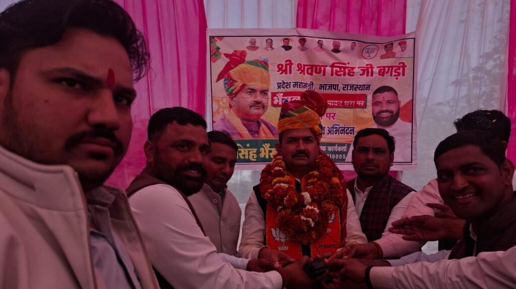 पावटा के भैंसलाना में भाजपा प्रदेश महामंत्री श्रवण सिंह बगड़ी का गरिमामय स्वागत