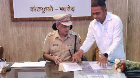 कोटपूतली-बहरोड़ जिले को मिला नया पुलिस कप्तान: सतवीर सिंह ने संभाली कमान, कानून व्यवस्था मजबूत करना प्राथमिकता