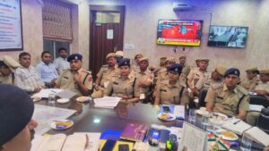 कोटपूतली-बहरोड़ जिला एसपी देवेंद्र कुमार बिश्नोई ने ली अपराध गोष्ठी