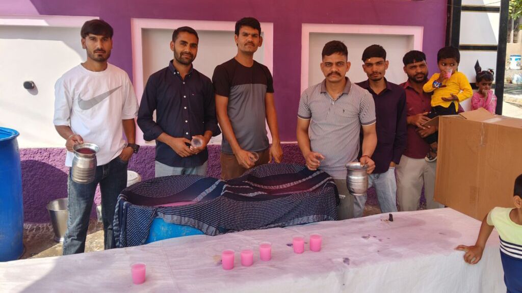 पावटा में भी उत्साह और प्रागपुरा में सामूहिक होलिका दहन