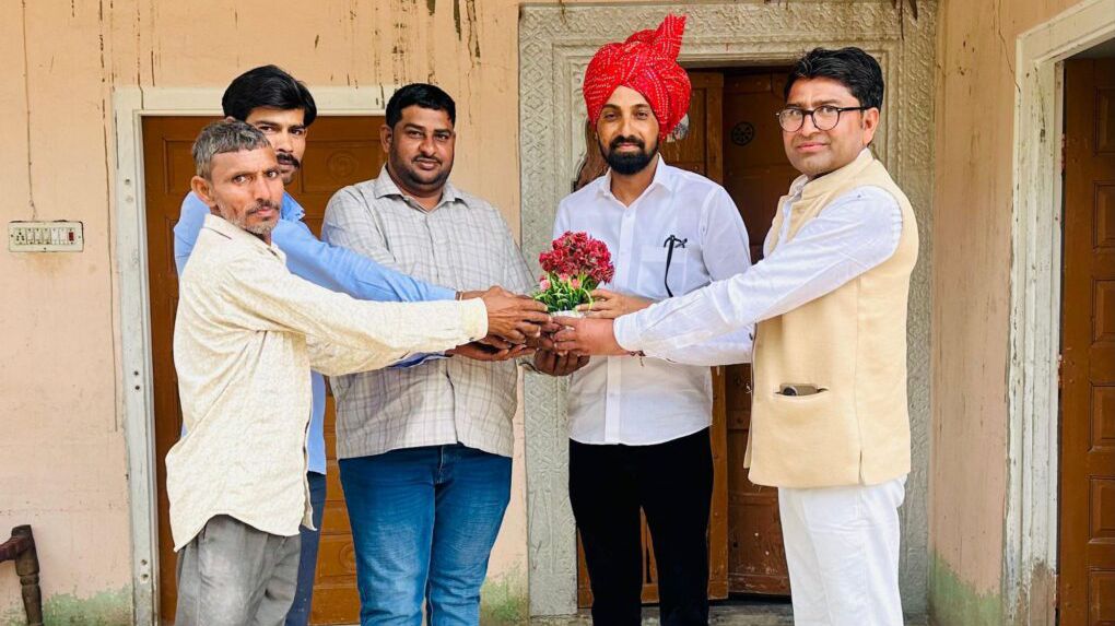 पावटा के निकटवर्ती ग्राम कुनेड़ में तारा पूतली का भव्य स्वागत