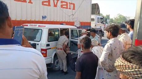 पावटा में एनएच-48 पर दर्दनाक हादसा: सड़क पार करते समय अधेड़ की मौत