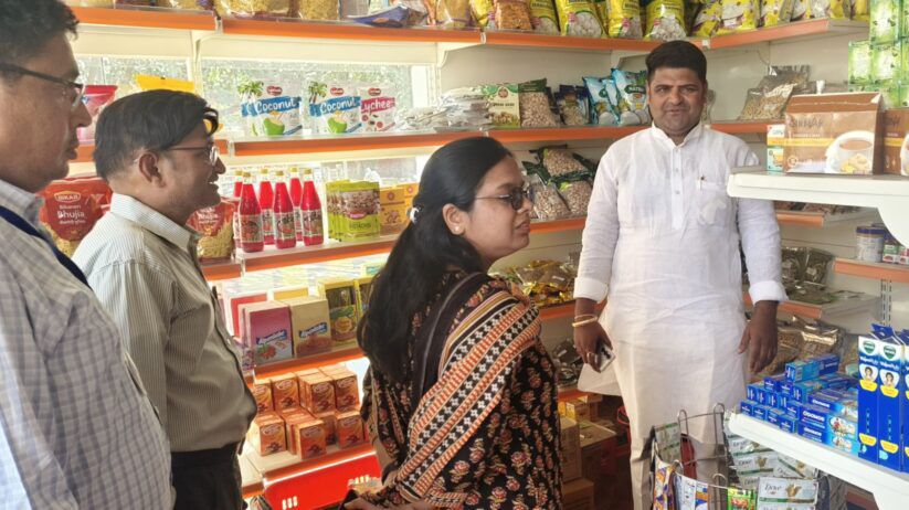 पावटा ब्लॉक के प्रागपुरा सहकार सुपरमार्ट का कलेक्टर ने किया निरीक्षण