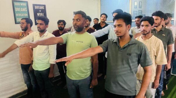 पावटा के भाग्यश्री लाइब्रेरी में नशामुक्ति की शपथ कार्यक्रम