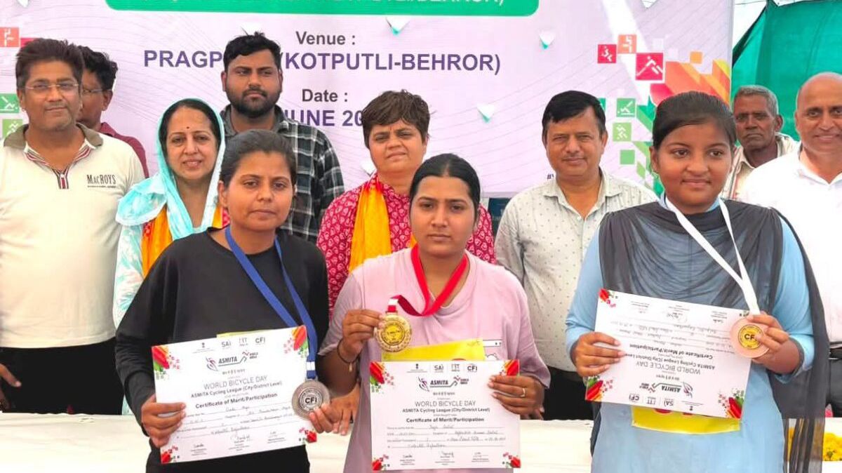 पावटा में अस्मिता महिला साइक्लिंग लीग में बेटियों का दमदार प्रदर्शन, 60 प्रतिभागियों ने दिखाई प्रतिभा और उत्साह पावटा में अस्मिता महिला साइक्लिंग लीग में बेटियों का दमदार प्रदर्शन, 60 प्रतिभागियों ने दिखाई प्रतिभा और उत्साह
