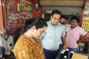 पावटा में त्योहारों से पहले खाद्य विभाग की बड़ी कार्रवाई, 25 किलो दूषित मिठाइयां नष्ट