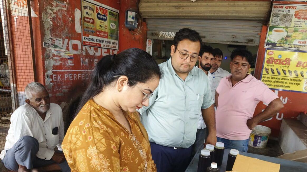 पावटा में त्योहारों से पहले खाद्य विभाग की बड़ी कार्रवाई, 25 किलो दूषित मिठाइयां नष्ट pavta mein tyoharon se pehle khadya vibhag ki badi karvai