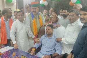 नगर परिषद कोटपूतली के नए सभापति कमल सैनी ने संभाला पदभार