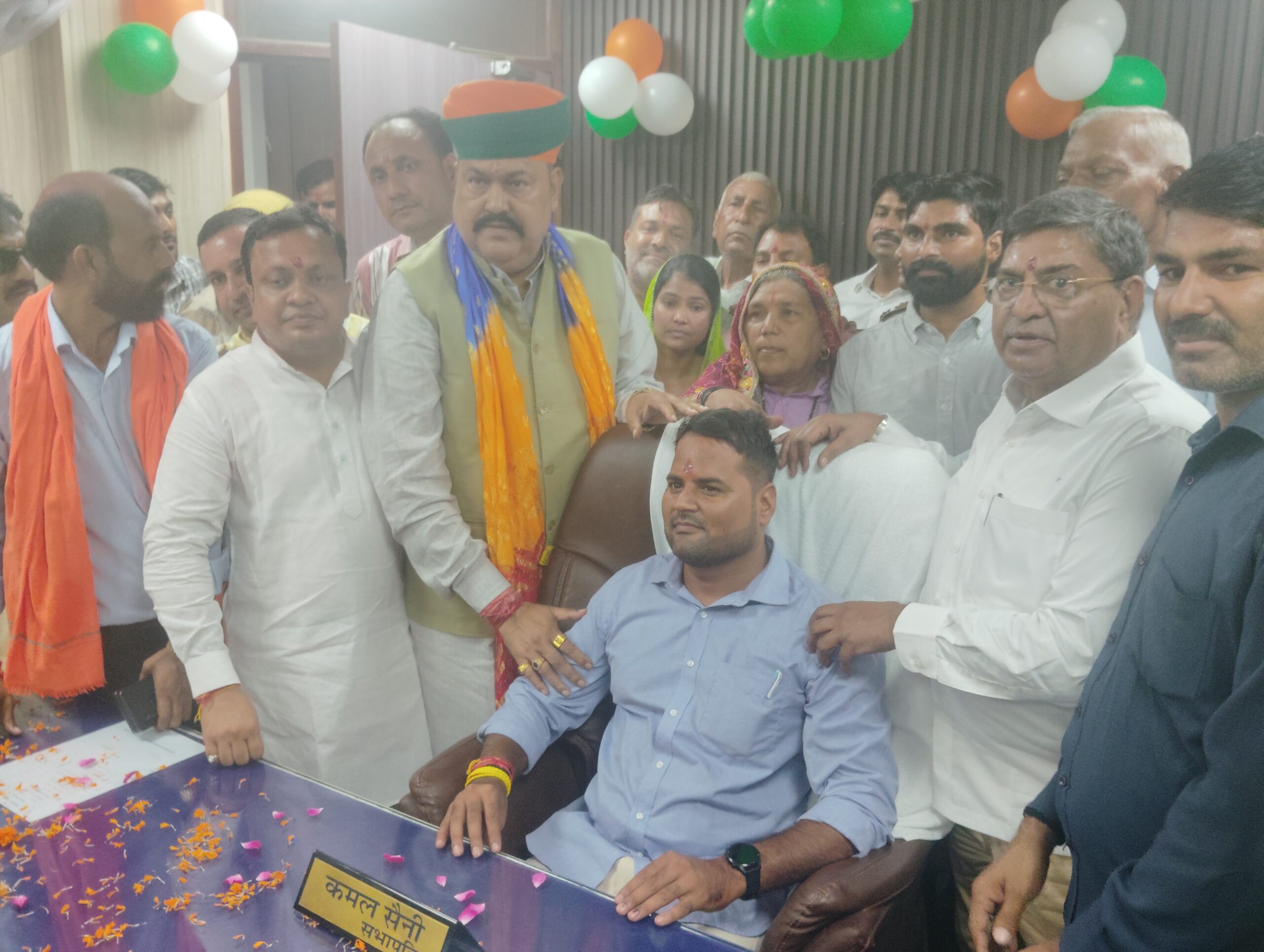 नगर परिषद कोटपूतली के नए सभापति कमल सैनी ने संभाला पदभार नगर परिषद कोटपूतली के नए सभापति कमल सैनी ने संभाला पदभार