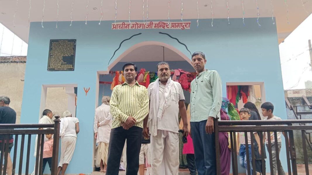 पावटा उपखंड में सामाजिक समरसता का प्रतीक बना प्रागपुरा का गोगाजी मंदिर पावटा उपखंड में सामाजिक समरसता का प्रतीक बना प्रागपुरा का गोगाजी मंदिर