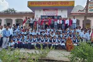 जन्मभूमि लौटे भामाशाह गोयल परिवार ने कारोली स्कूल को फिर दिया विकास का उपहार