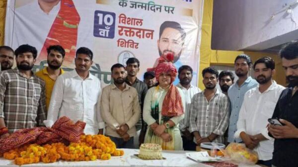 कोटपूतली-बहरोड़ जिले में सचिन पायलट के जन्मदिन पर 101 यूनिट रक्त संग्रहित कोटपूतली-बहरोड़ जिले में सचिन पायलट के जन्मदिन पर 101 यूनिट रक्त संग्रहित