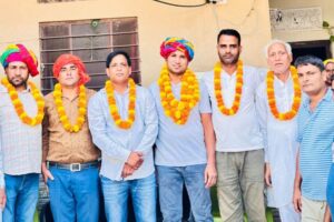 नवनिर्वाचित चेयरमैन मीना सैनी का जगह-जगह स्वागत
