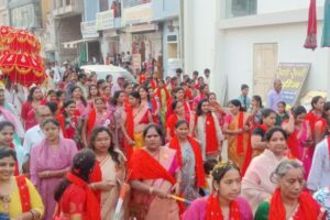 महाराजा अग्रसेन के जयकारों से गूंजा कोटपूतली, निकली भव्य शोभायात्रा