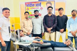 जन्मदिन पर स्वैच्छिक रक्तदान शिविर, 31 यूनिट रक्त संग्रहित