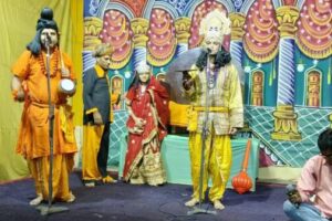 प्रागपुरा कस्बे के रामलीला मैदान में रामलीला का मंचन जारी