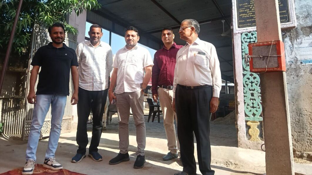 प्रागपुरा श्रीकृष्ण गौशाला का निरीक्षण