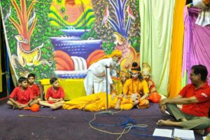 प्रागपुरा रामलीला में लक्ष्मण मूर्छित मंचन देख भावुक हुए दर्शक