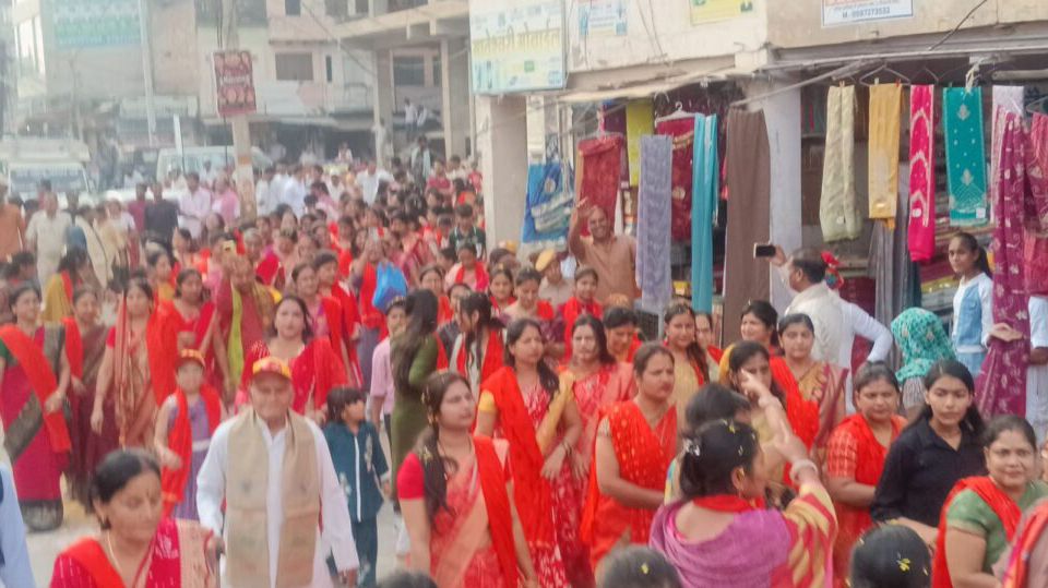महाराजा अग्रसेन के जयकारों से गूंजा कोटपूतली, निकली भव्य शोभायात्रा