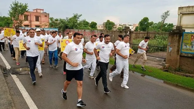 जवानों का स्वास्थ्य जांच रहा 'Walkathon', संदेश- स्वस्थ रहें, स्वच्छ रहें 1 IMG 20210801 WA0025